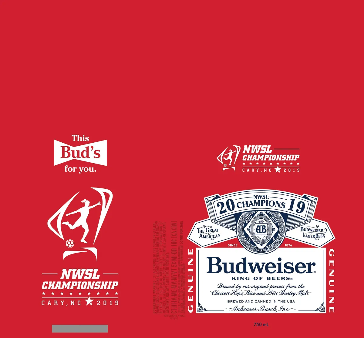 Budweiser label art — BUDWEISER