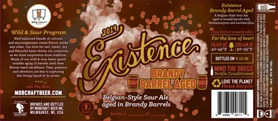 Existence Brandy Barrel Aged label