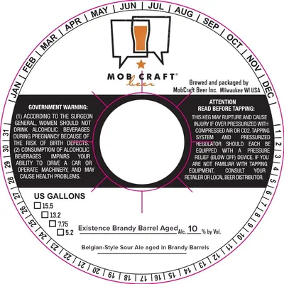 Existence Brandy Barrel Aged label
