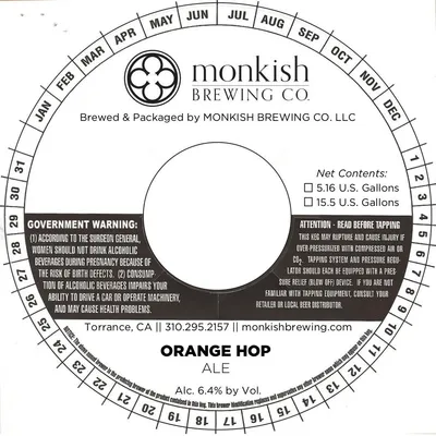 Orange Hop label