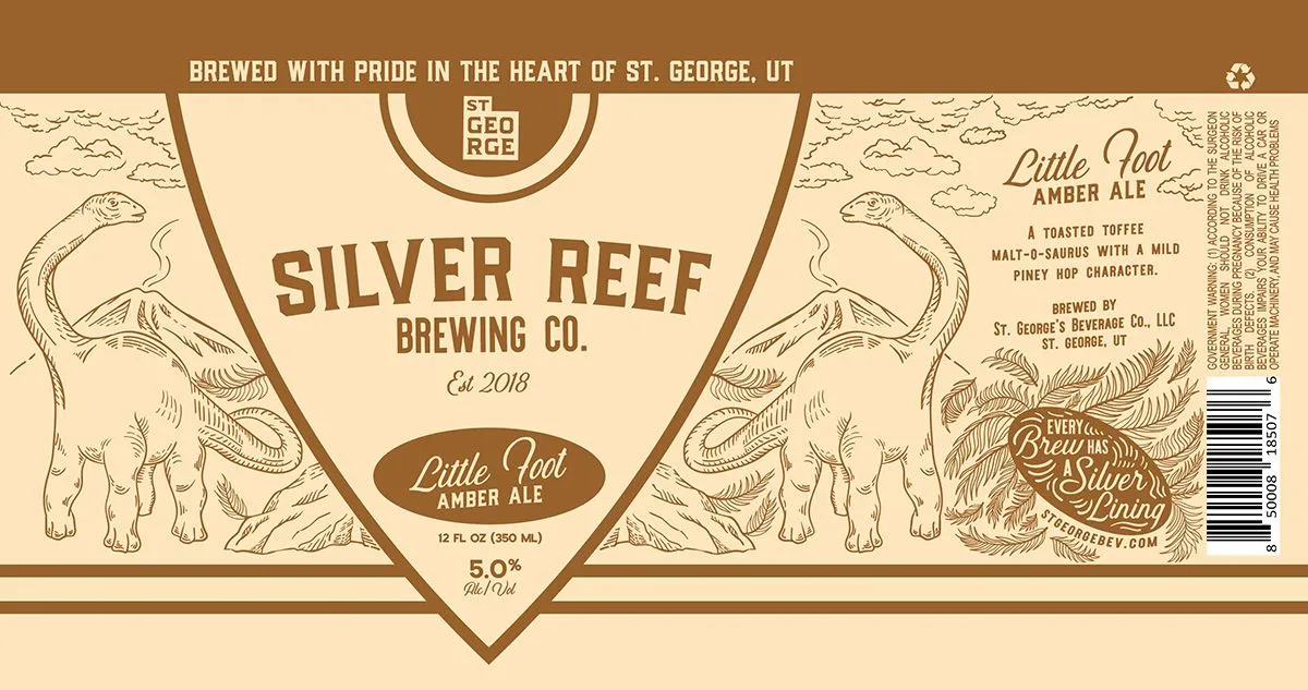 Little Foot Amber Ale — full label as filed with TTB