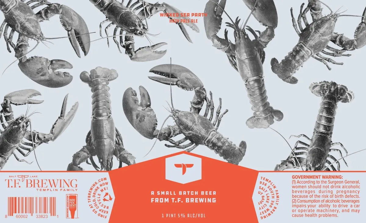 Wicked Sea Party label art — T.F. BREWING