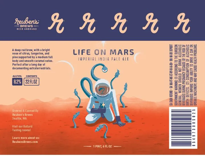 Life On Mars — full label as filed with TTB