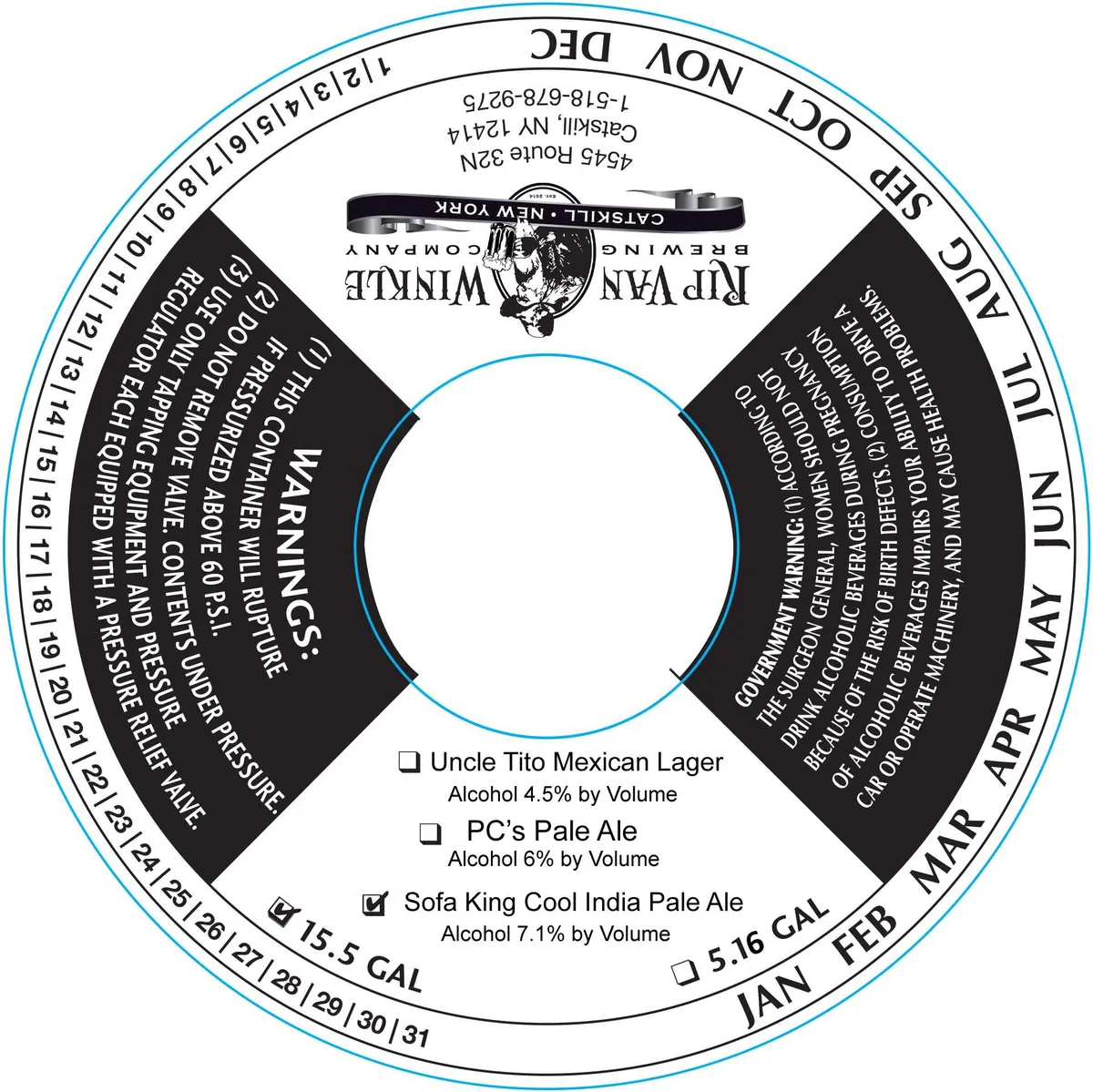 Sofa King Cool India Pale Ale label art — SOFA KING COOL INDIA PALE ALE