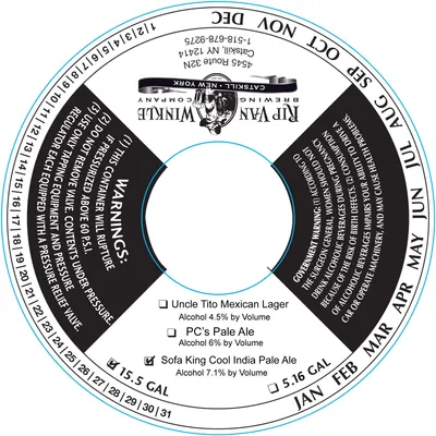 Sofa King Cool India Pale Ale label