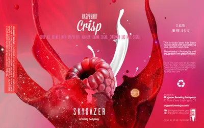 Raspberry Crisp label