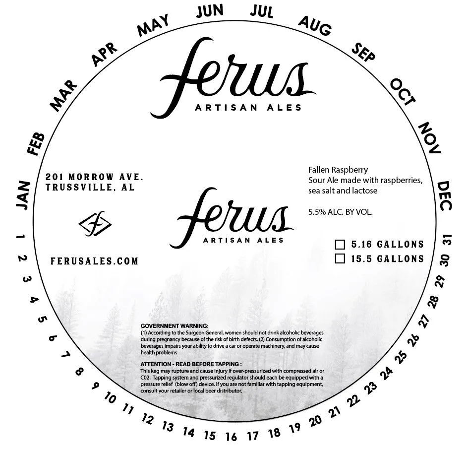 Fallen Raspberry — full label as filed with TTB