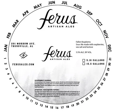 Fallen Raspberry label