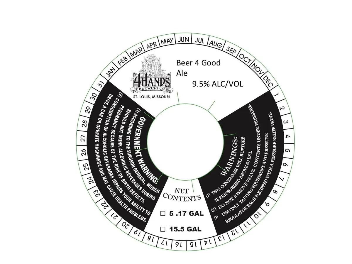 Beer 4 Good Ale label
