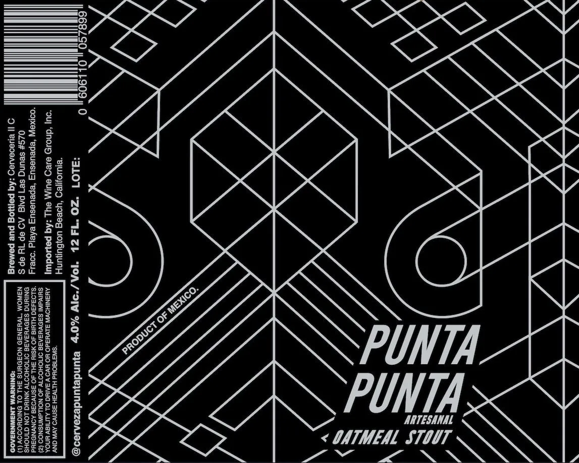 Punta Punta Oatmeal Stout label