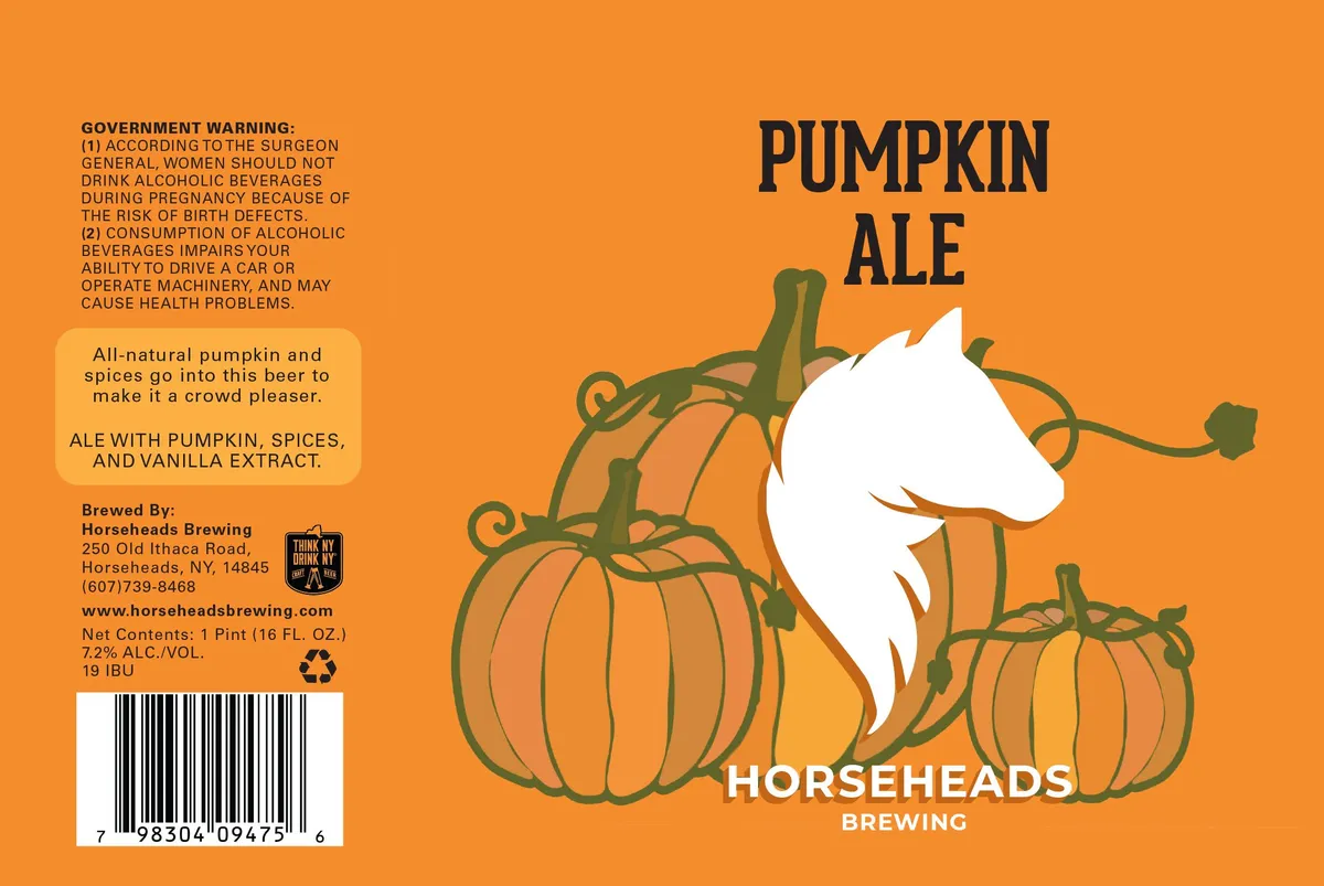 Pumpkin Ale — full label as filed with TTB