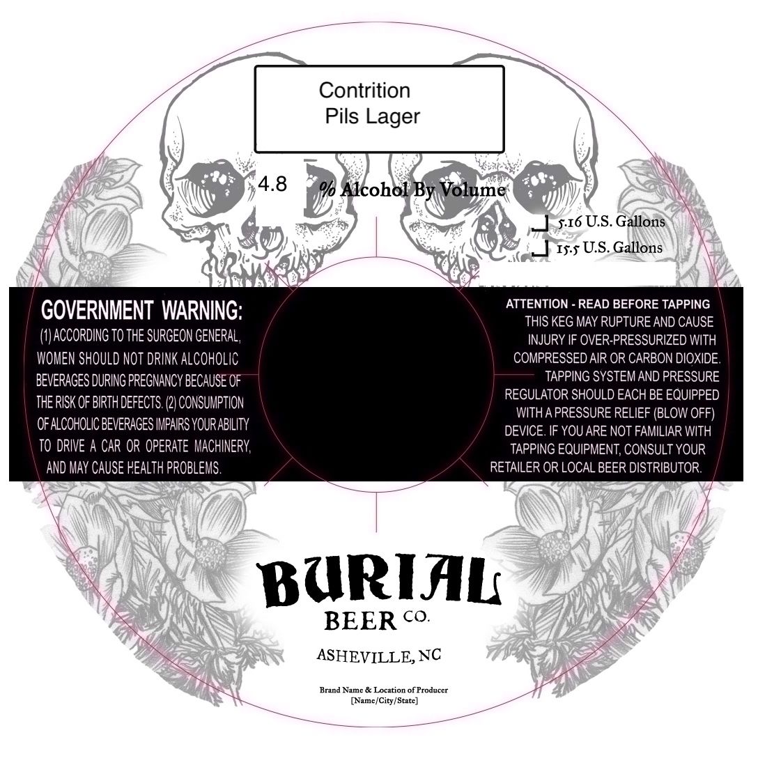 Contrition Pils Lager label