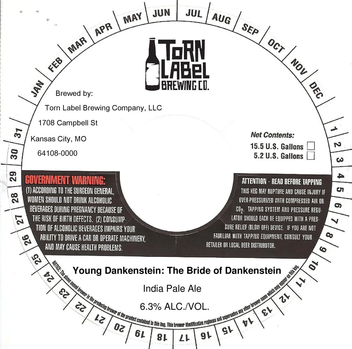 Young Dankenstein: The Bride of Dankenstein label art — TORN LABEL BREWING COMPANY