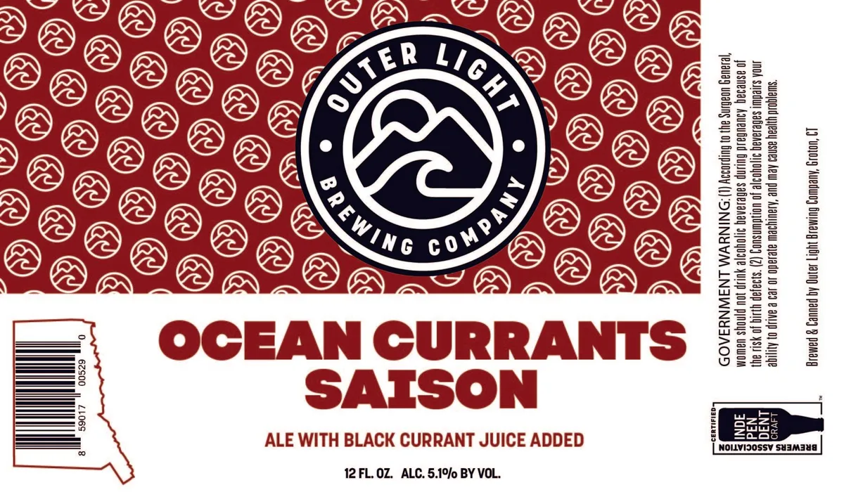 Ocean Currants Saison — full label as filed with TTB