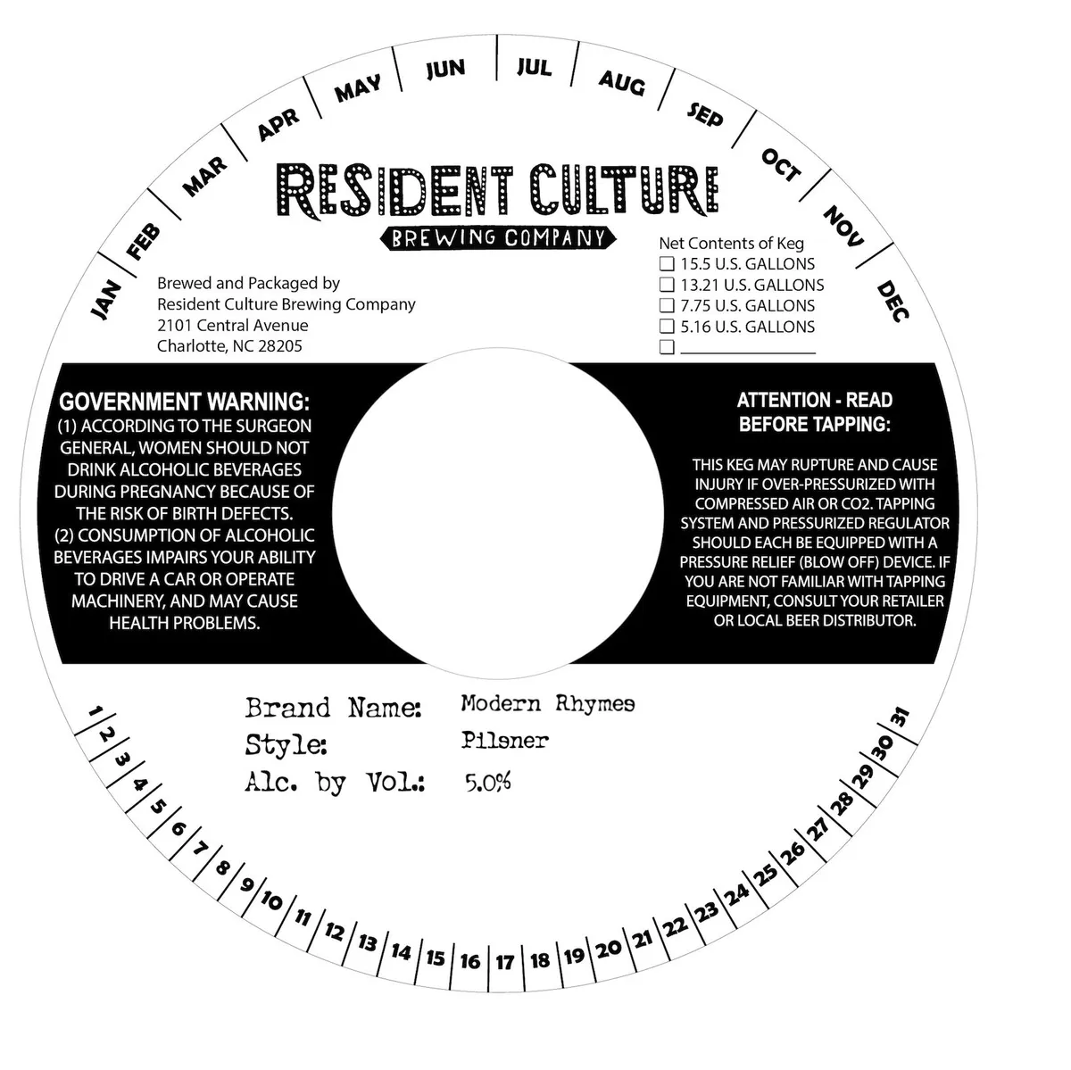 Modern Rhymes label art — MODERN RHYMES