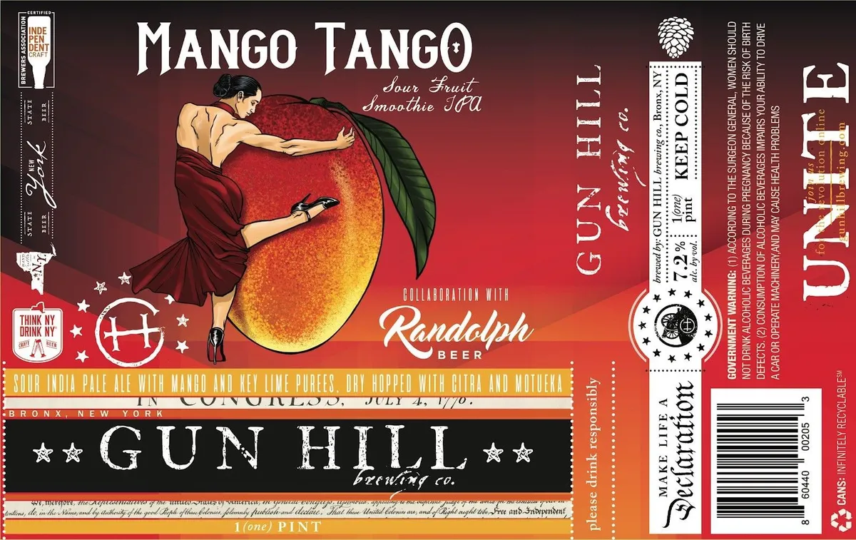 Mango Tango — full label as filed with TTB