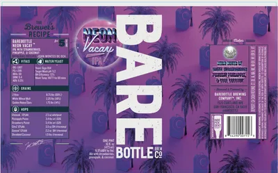 Neon Vacay label