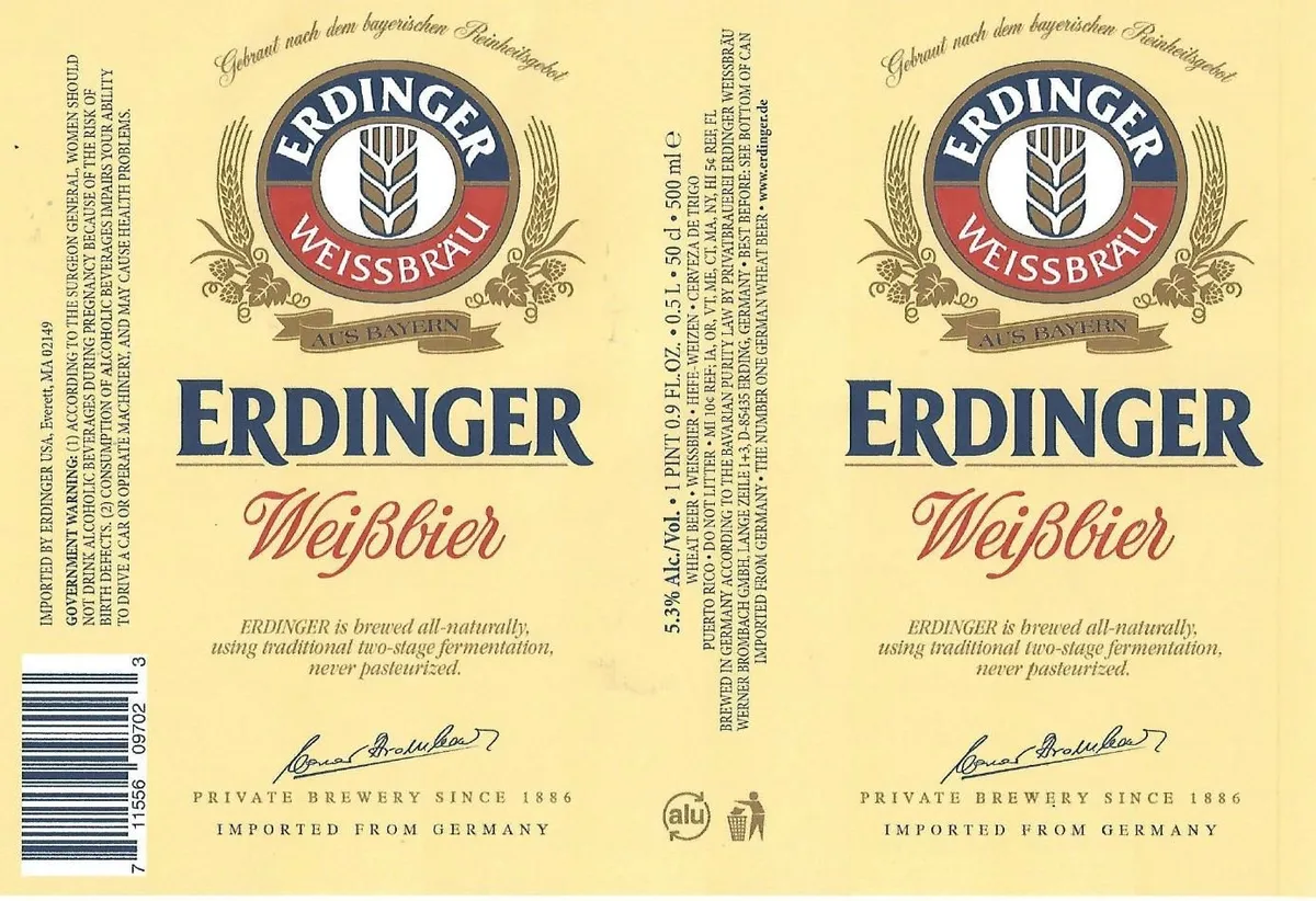 Weißbier label