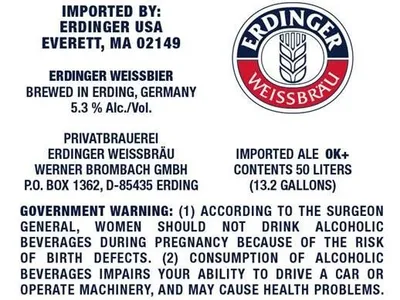 Weissbier label