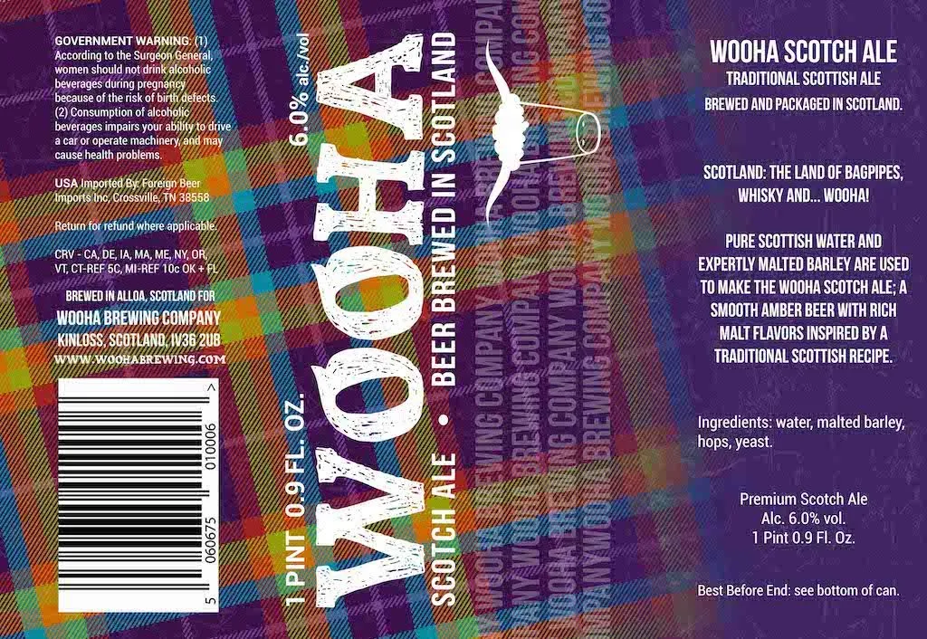 Scotch Ale — full label as filed with TTB