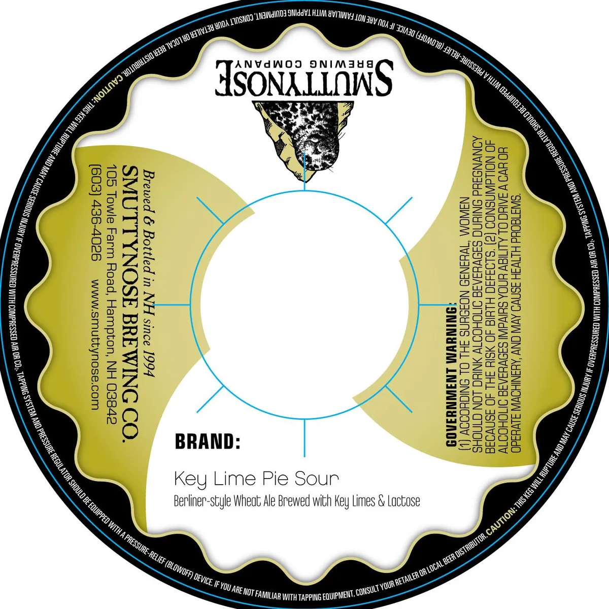 Key Lime Pie Sour — full label as filed with TTB