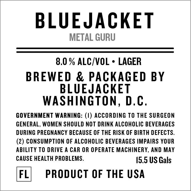 Metal Guru — full label as filed with TTB