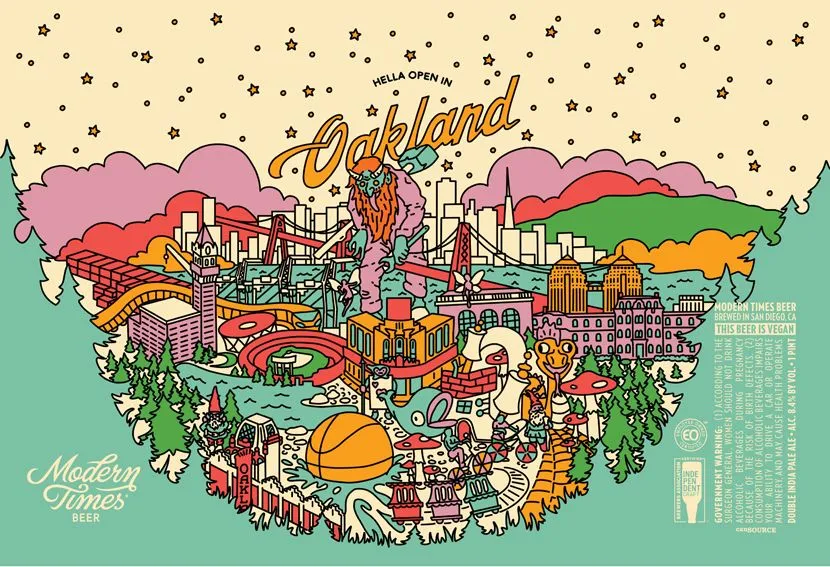 Hella Open in Oakland — full label as filed with TTB