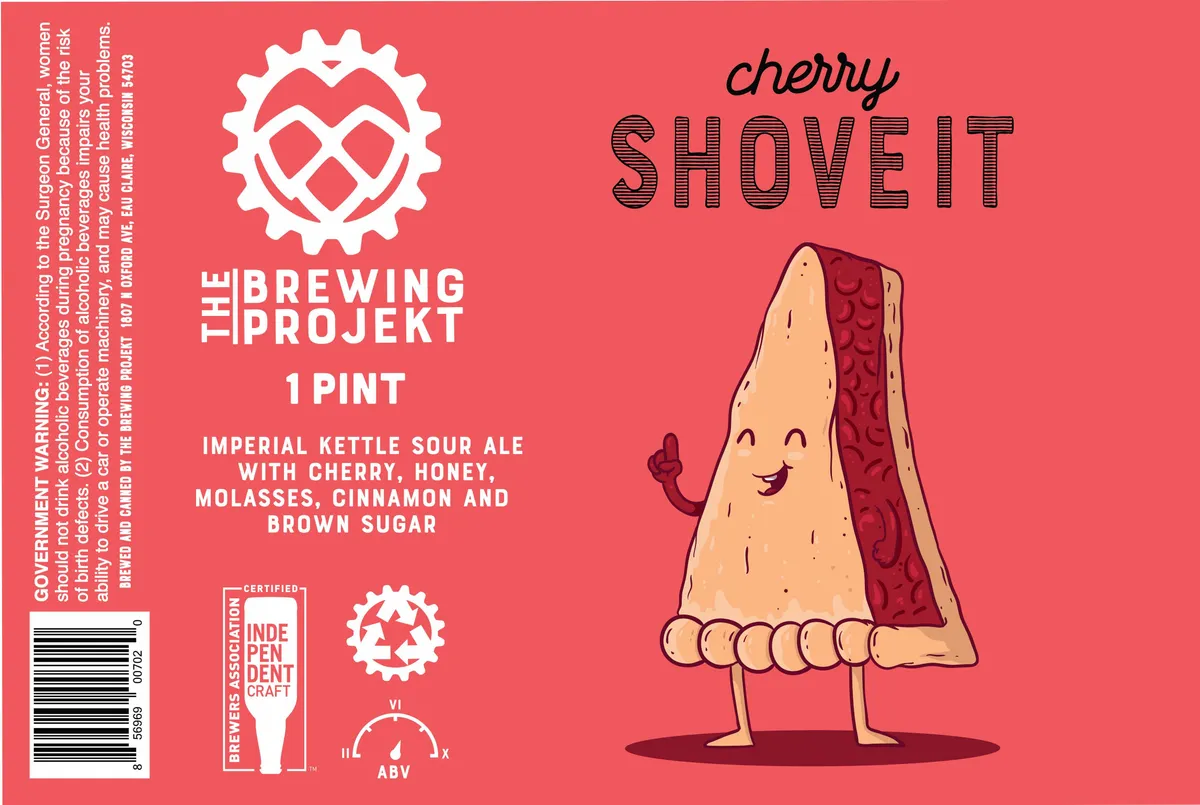 Cherry Shove It label art — CHERRY SHOVE IT