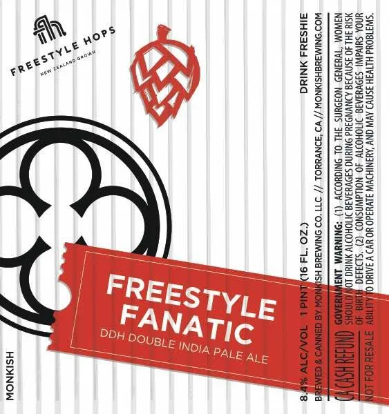Freestyle Fanatic — full label as filed with TTB