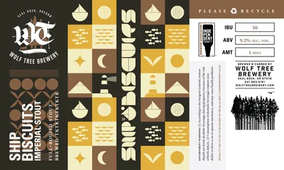 Ship Biscuits Imperial Stout label