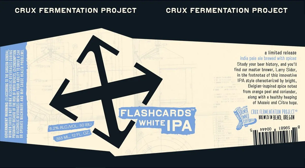 Flashcards White IPA label