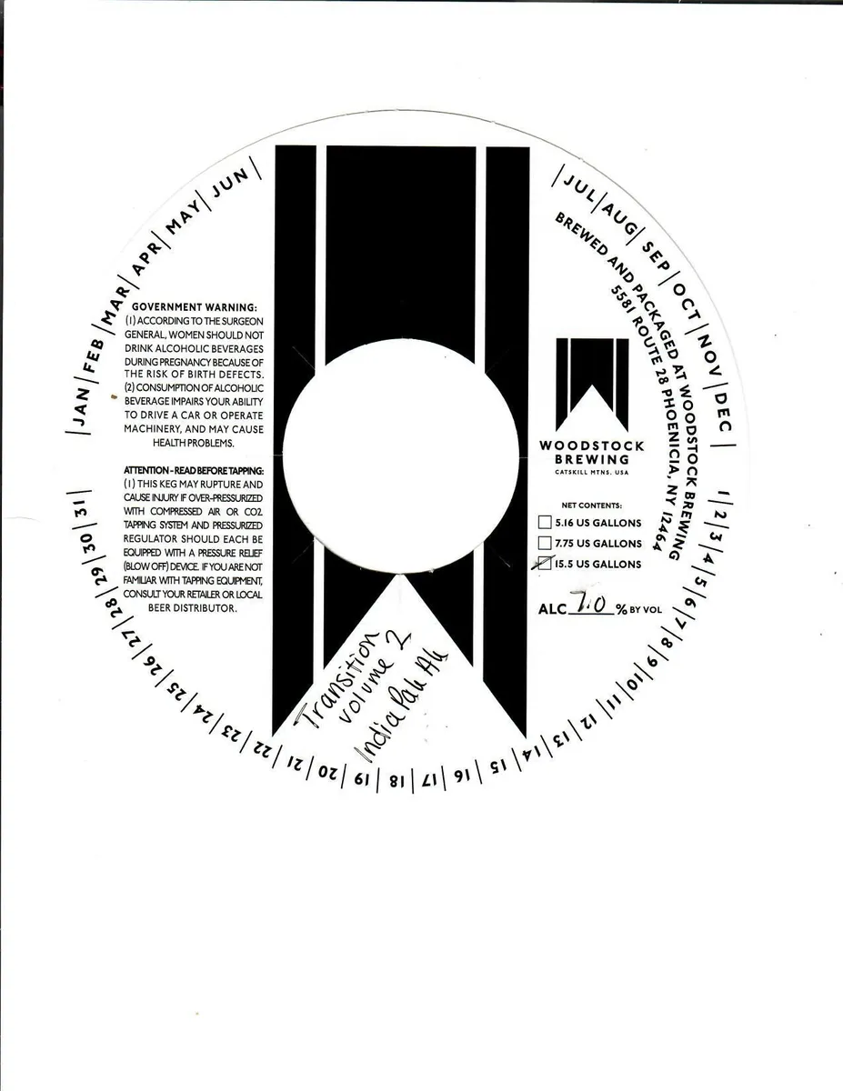 Transition Volume 2 — full label as filed with TTB