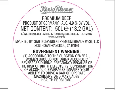 König Pilsener label