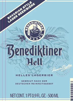 Benediktiner Hell label
