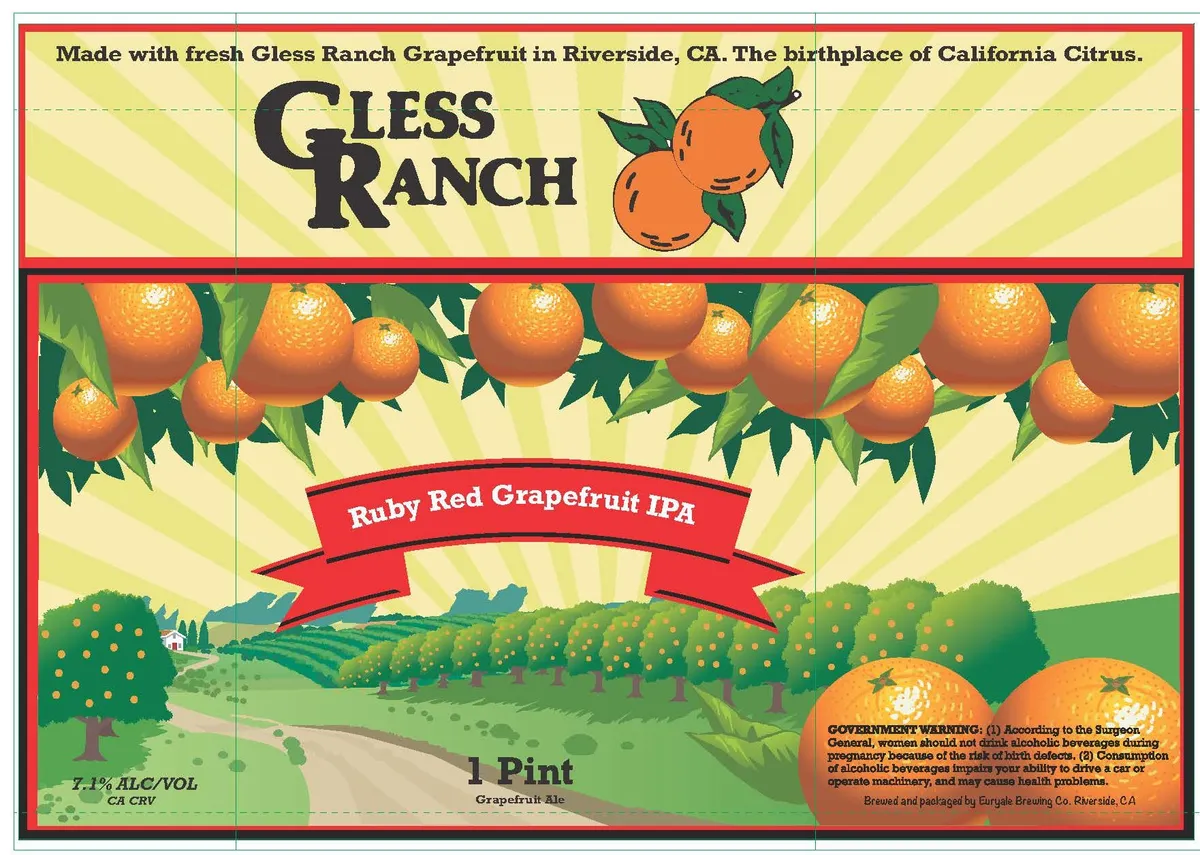 Ruby Red Grapefruit IPA — full label as filed with TTB