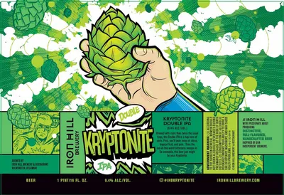 Kryptonite Double IPA label