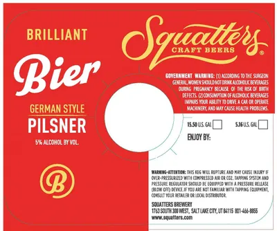 Brilliant Bier label