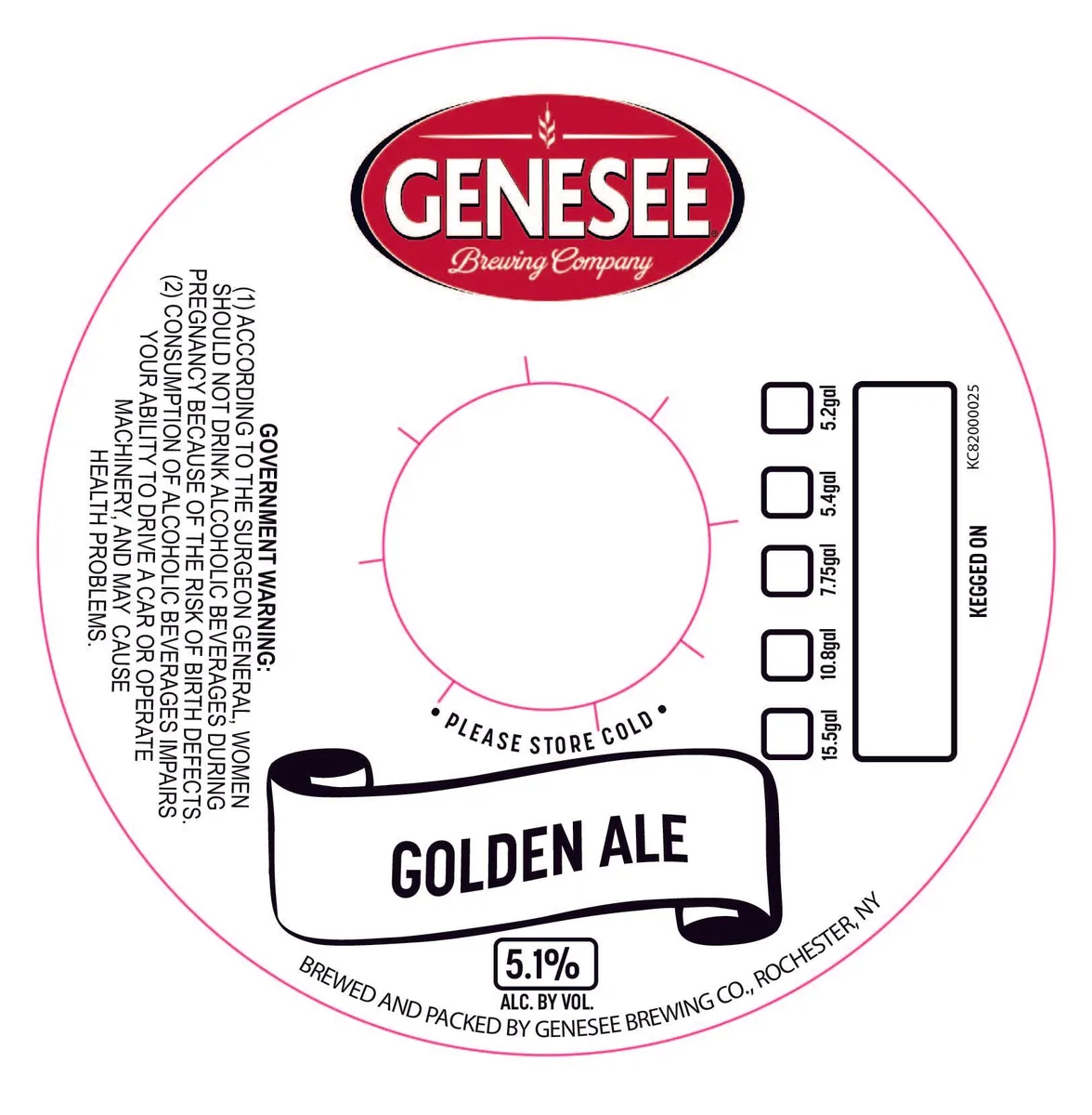 Golden Ale — full label as filed with TTB