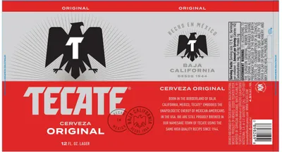 Tecate Original label