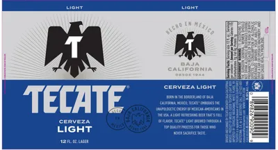 Tecate Light label