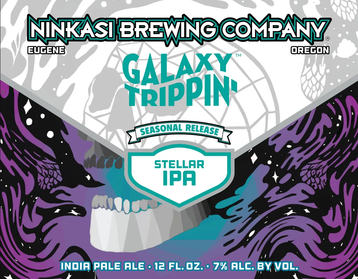 Galaxy Trippin' label art — NINKASI BREWING