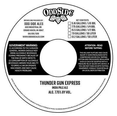 Thunder Gun Express label