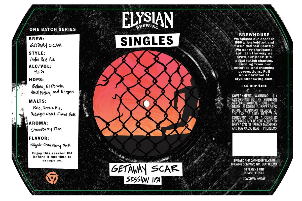 Getaway Scar — full label as filed with TTB