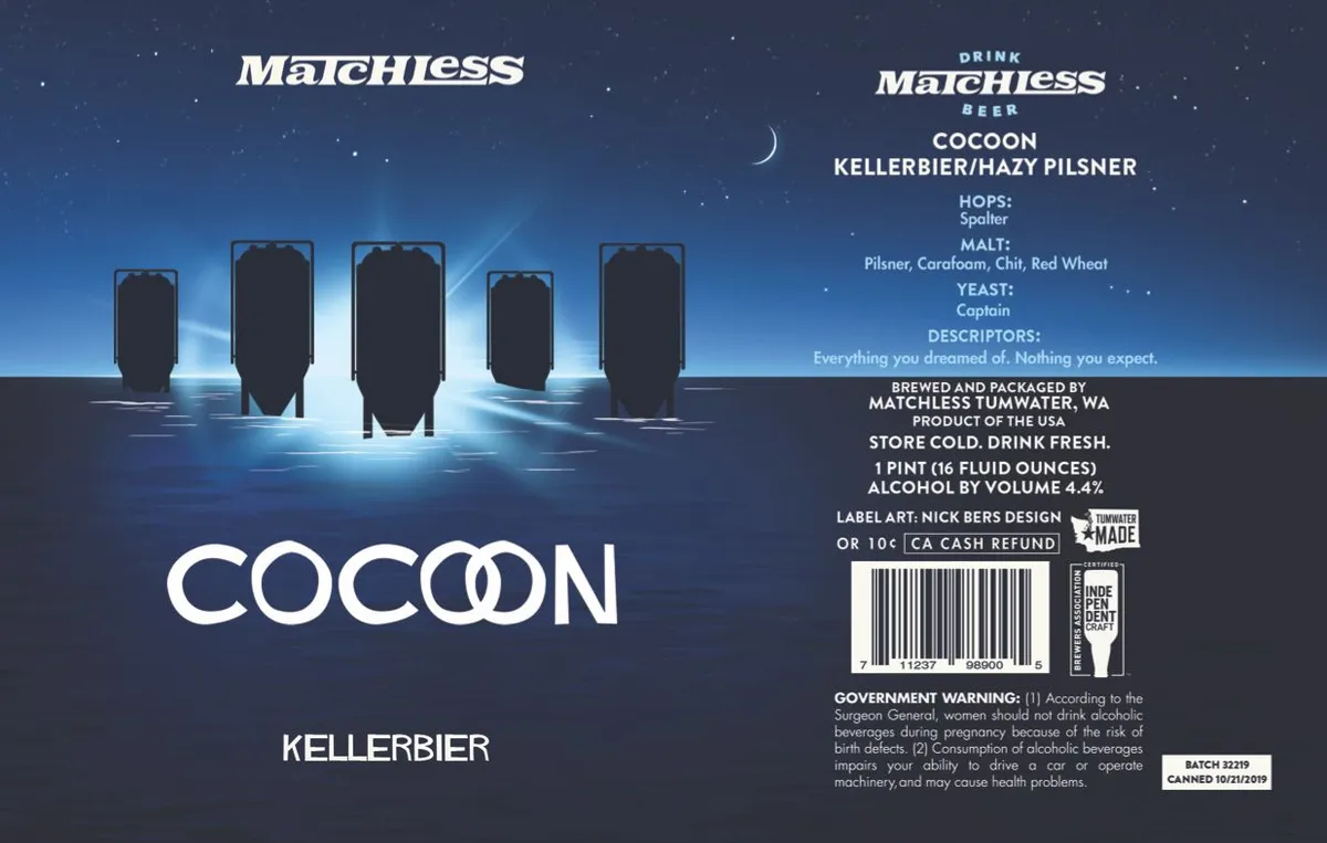 Cocoon label art — MATCHLESS