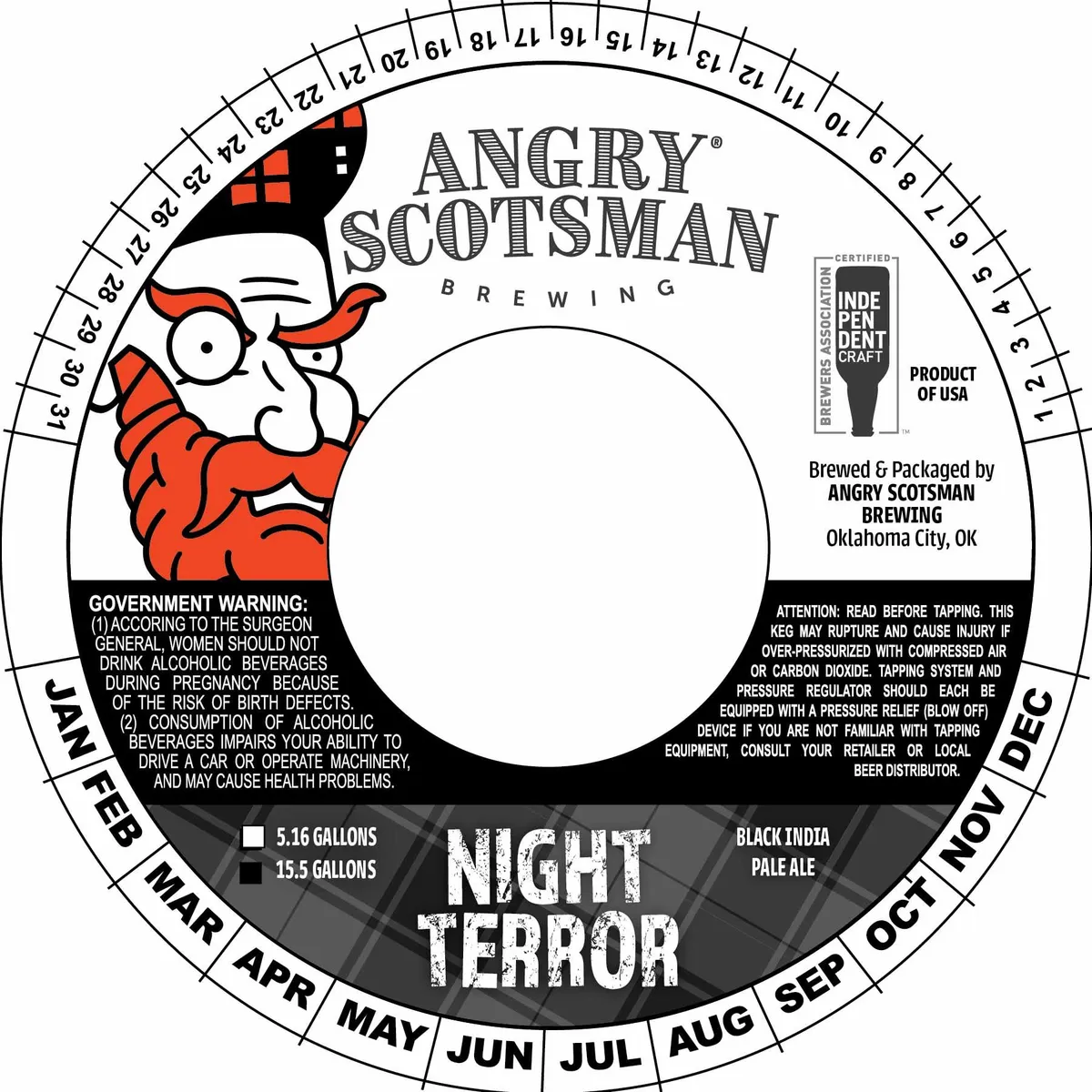 Night Terror — full label as filed with TTB