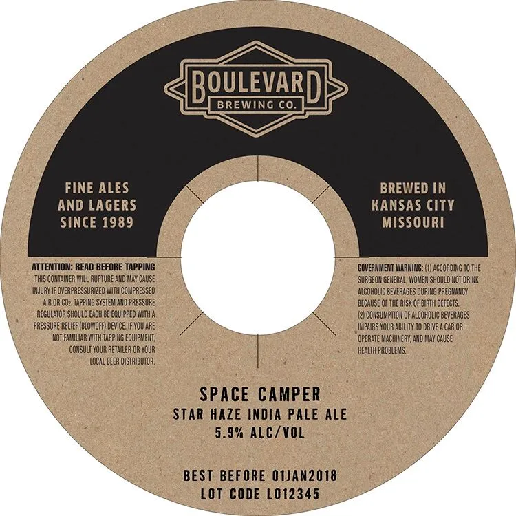 Space Camper Star Haze — full label as filed with TTB