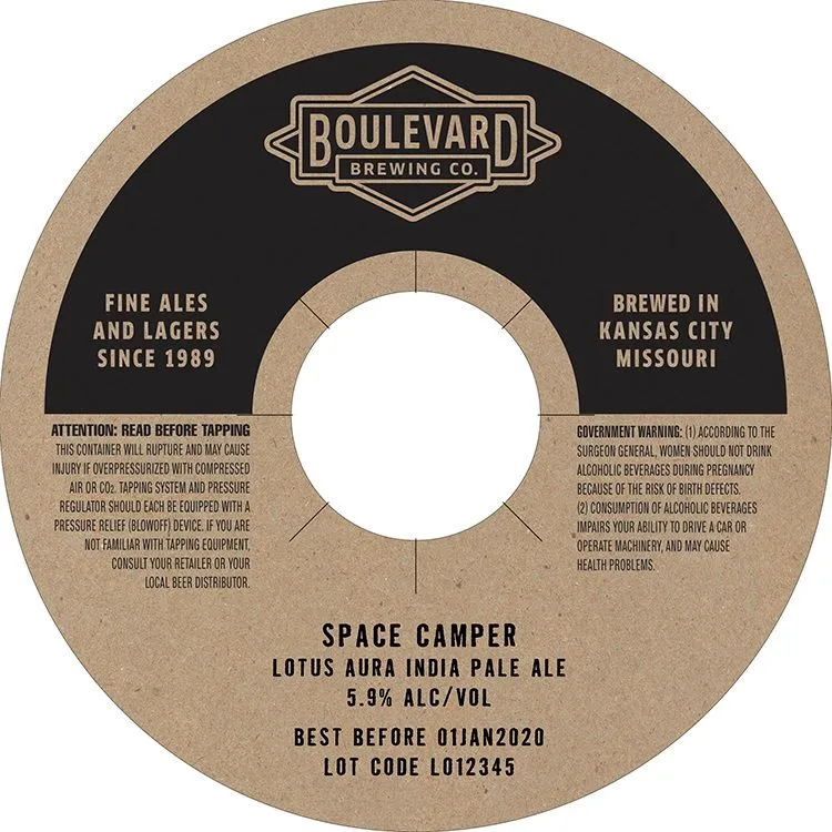 Space Camper Lotus Aura — full label as filed with TTB