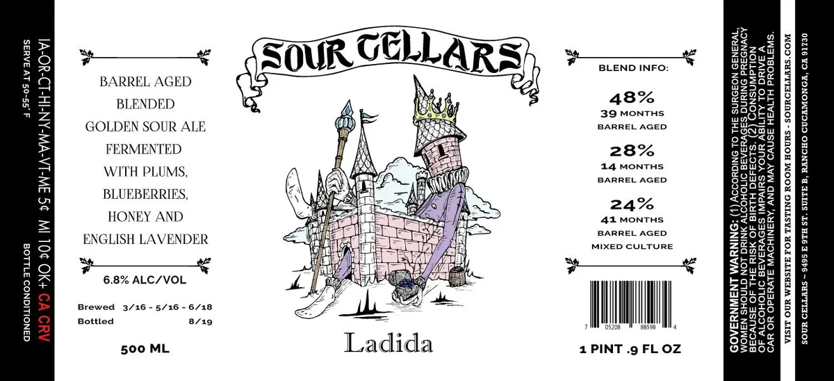 Ladida — full label as filed with TTB