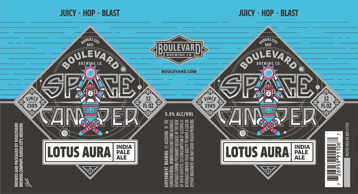 Space Camper Lotus Aura label art — BOULEVARD