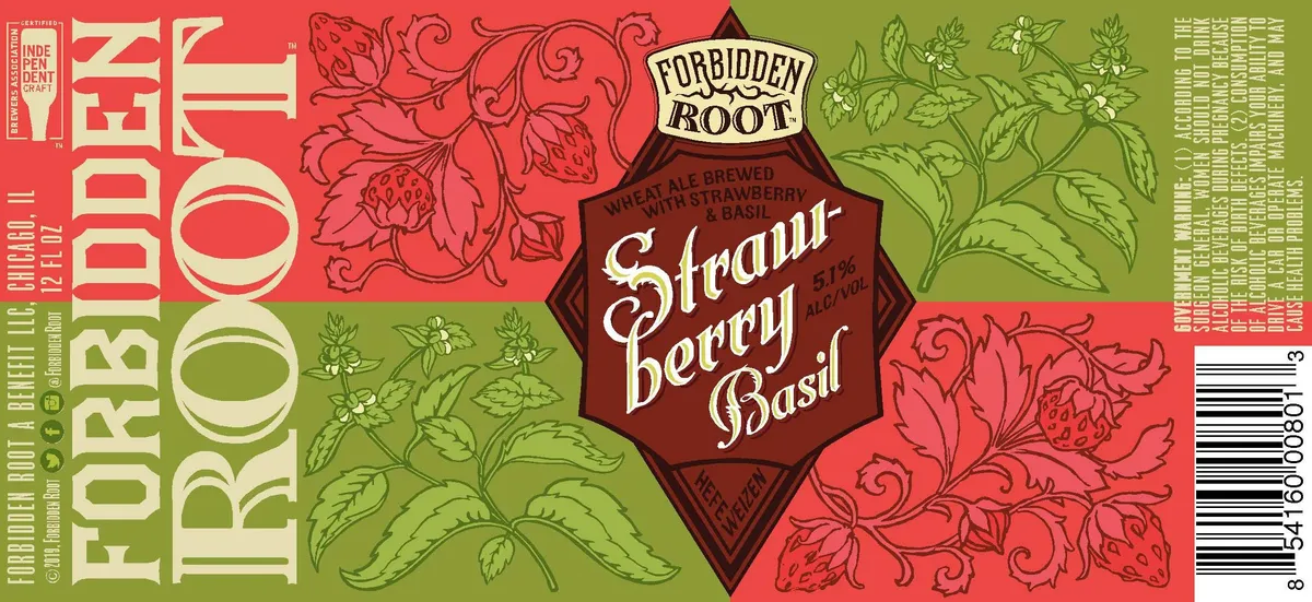 Strawberry Basil — full label as filed with TTB